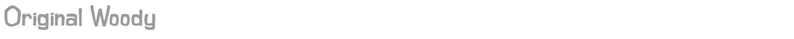 Original Woody font preview